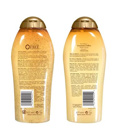 OGX Coconut Coffee Body Scrub & Cream Combo Set 19.5oz - Buy Online on GoSupps.com