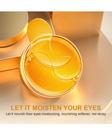 60 Pieces Under Eye Patches 24K Gold Eye Mask for Reduce Puffiness Collagen Hydrating Gel Pads Unisex Beauty Eyes Skin Care Products for Improving Dark Circles Eye Bags Fine Lines - Buy Online on GoSupps.com