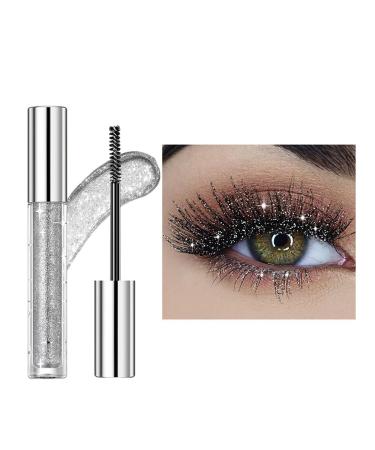 Mascara Paillet Mascara Paillet | Mascara volumateur et recourb anti-taches Maquillage pour les yeux scintillant longue dur e s chage rapide et pigment pour le maquillage de f te 1#