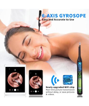 Premium Ear Wax Removal Kit with HD Camera & 6 LED Lights - Rechargeable Ear Cleaner for Adults & Kids - Compatible with iOS & Android - Buy Online on GoSupps.com