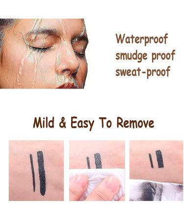 Matte Quick-Dry Eyeliner Pencil Ultra Black Gel Eyeliner Waterproof Smudge-Proof Makeup Eyeliner Long Lasting Eyeliner Matt Quick Dry Eyeliner for Women Girls (2pcs) - Buy Online on GoSupps.com