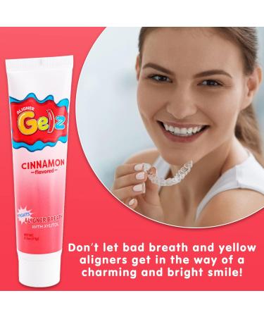Smile Defend Aligner Gelz - Cinnamon 2.5 oz | Freshens Breath All Day | For Clear Retainers & Aligners - Buy Online on GoSupps.com