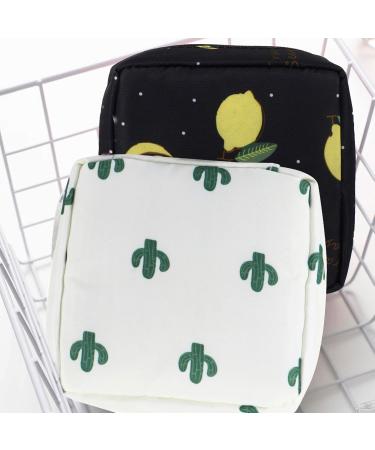 EXCEART 2pcs Menstrual Pad Storage Bag & Tampon Holder - Zipper Nursing Pillow for Sanitary Napkins - Buy Online on GoSupps.com