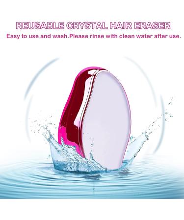 Crystal Hair Eraser - Painless Hair Remover for Arms, Legs, and Back | Portable Exfoliation Tool | Reusable and Washable - Buy Online on GoSupps.com