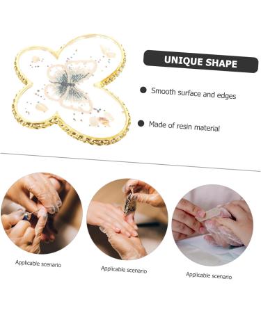 Tool Gel Nail Polish Nail Oil Nail Color Mixing Palette Nails Polish Palette Manicure Color Mixing Palette Nail Painting Palette Nail Display Pallet Resin Nail Art Painted 6.9x5.6cm Golden - Buy Online on GoSupps.com