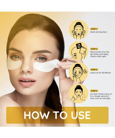 Enaskin Naturals Under Eye Gel Patches - Dark Circles & Puffiness Treatment - Anti-Aging, Anti-Wrinkle, Firming - Collagen & Shea Butter - 10 Pairs - Buy Online on GoSupps.com