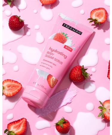 Hydrating Milk Body Sugar Scrub by Freeman for Women - 6 oz Scrub - Buy Online on GoSupps.com