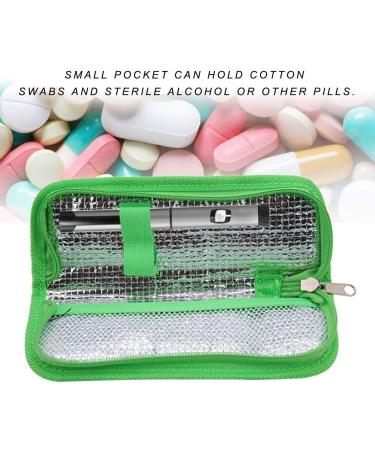 Diabetic Bag - Portable Insulin Cooler & Organizer for Diabetes | Travel Insulated Case in Green - Buy Online on GoSupps.com