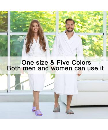 10 Pairs Washable Disposable Non-Slip Spa Slippers - Unisex Closed Toe Slippers for Hotel & Home - 11.3 x 4.3 Inches - Buy Online on GoSupps.com