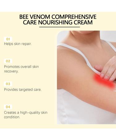  LinBomZony Bee Venom Skin Cream-Anti-aging Face Moisturizer for Women and Men Gel for Treatment of Bee Venom Deep Moisturizing for All Kinds of (2PCS) - Buy Online on GoSupps.com