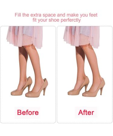 Adjustable Toe Filler Inserts 4 Pack - Forefoot Sponge Shoe Cushion for Flats & Sneakers (Khaki & Black) - Buy Online on GoSupps.com