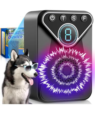 Bark Control Device Rechargeable Anti Barking Device for Dogs Indoor Up to 50 Ft Range Dog Training & Behavior Aids 9 Modes Bark Box Dog Barking Control Devices Safe for Humans & Dog