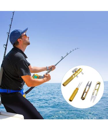 3-Piece Fishing Knot Tying Tool Set with U-Shaped Scissors - Portable Fast Supplies for Nail, Hook, and Loop Knots - Buy Online on GoSupps.com