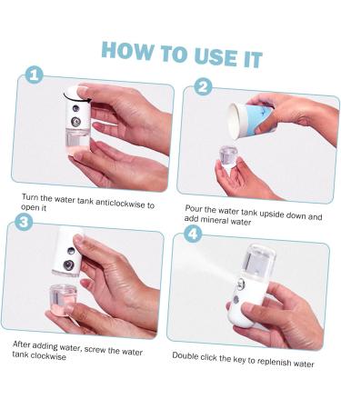 VINTORKY 4pcs Small Pill Hydrating Instrument Facial Sprayer Portable Humidifiers Mini Face Mist abs pc - Buy Online on GoSupps.com