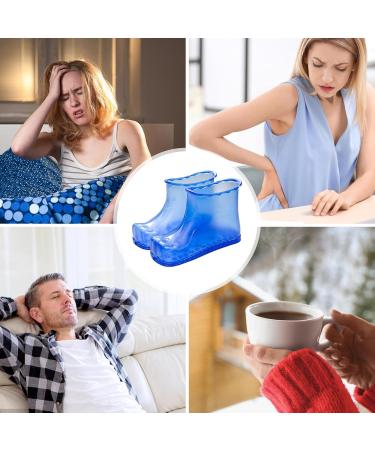 Foot Soaking Boots - Waterproof Anti-Slip Foot Bath Shoes Portable Household Foot Bath Shoes Colorful Foot Soaker Shoes for Men & Women Height 18cm 45 Yards Blue - Buy Online on GoSupps.com