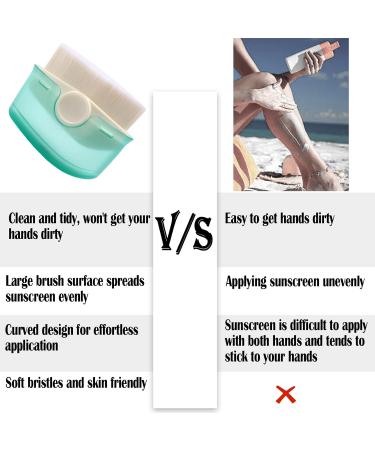 Buy Sunscreen Applicator for Kids | 2 Pcs Soft Bristle Brush with Protective Cover | Sunblock Applicator & Cleaning Pad - Shop Internationally - Buy Online on GoSupps.com