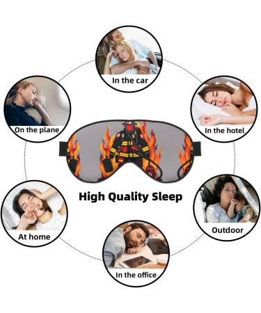 SSIMOO Firefighter Eye Mask | Soft & Breathable Sleep Patch for Women | Perfect for Travel & Relaxation | Black - Buy Online on GoSupps.com