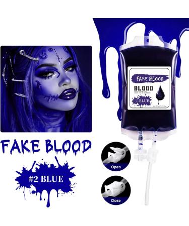  Generisch Dye liquid - 170 ml - Waterproof - For Halloween - Red and blue - For women and men - Spooky party supplies - Buy Online on GoSupps.com