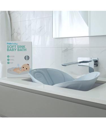 Soft Sink Baby Bath by Frida Baby - Easy-to-Clean Bathtub with Head-Supporting Cushion - Buy Online on GoSupps.com