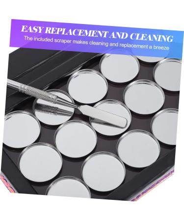  Ipetboom Ipetboom 18 Round Metal Saucepans 1 Eyeshadow Scraper for Cosmetics - Buy Online on GoSupps.com