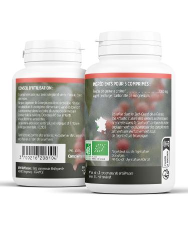 Organic Guarana - 400 mg - 200 tablets - Buy Online on GoSupps.com