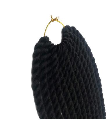 Coolbers 6 Packs Havana Mambo Twist Crochet Braids - 18 Inch Kanecalon Jumbo Twist Hair Extensions | Bulk 1B Color 6 Pieces - Buy Online on GoSupps.com