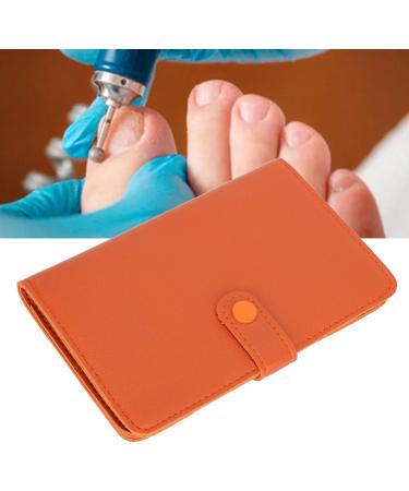 Wallet Bag Nail Drill Bits Nail Drill Bits Organizer Bag Storage 37 Slots Portable Multi Functional Manicure Drill Bits Wallet Bag for Dead Skin Scissors (Orange) - Buy Online on GoSupps.com