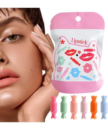 Sghtil Set of Cute Lipsticks Makeup Pills 6 x Durable Velvet Lip Gloss Set Candy Lip Gloss Pills - Buy Online on GoSupps.com