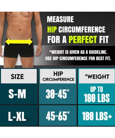 BLITZU Sacroiliac SI Hip Belt for Men and Women - Lower Back Support & Pain Relief - Compression Hip Brace for Joint, Lumbar, Sciatica - S-M Size - Buy Online on GoSupps.com