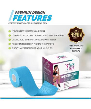 Sensitive Skin Kinesiology Tape - Latex Free | 16ft Uncut Roll | Waterproof Sports Tape for Injuries | Kinesio Tape for Knees, Joints, Face & Muscles - Nude (3 Rolls) - Buy Online on GoSupps.com