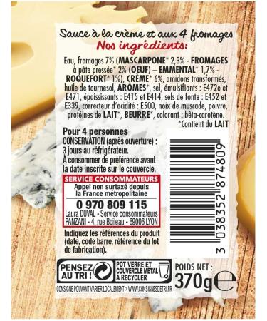 Buy Panzani 4 Cheese Sauce - Authentic Italian Flavor International Shipping Available - Buy Online on GoSupps.com