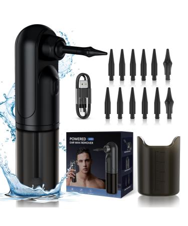 Ear Wax Cleaner Electric Ear Wax Removal Tool 4 Modes Water Powered Ear Wax Cleaner Earwax Removal Kit Ear Irrigation Earwax Flush Rechargeable Electric Ear Wax Removal Tool with 10+2 Ear Tips