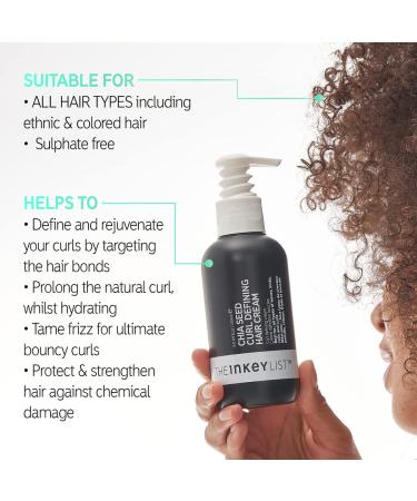 Shop INKEY List Chia Seed Curl Defining Hair Cream 150ml - Best for Curly Hair | International Shipping Available - Buy Online on GoSupps.com