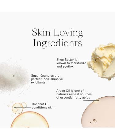 Josie Maran Argan Sugar Balm Body Scrub - Exfoliating Sugar Scrub with 100% Pure Argan Oil & Coconut Oil - Softens, Smoothes & Hydrates Dry Skin - Vegan + Cruelty Free - Baked Lemon Bliss (4.4 oz) - Buy Online on GoSupps.com