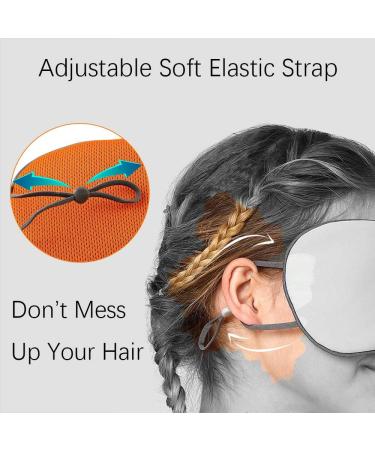 UEJUNBO Double-Sided Cold & Warm Sleep Eye Mask | Adjustable Strap Eye Blinder for Women, Men, Kids | Blackout Mask for Travel/Sleeping/Shift Work - Pink - Buy Online on GoSupps.com