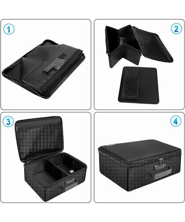 Fireproof Photo Storage Box with Lock ENGPOW Photo Box Organizer with Divider&Mesh Bag Collapsible Portable Photo Storage Containers with Handle for Photos  Picture Scrapbook Art Craft(Box Only) - Buy Online on GoSupps.com