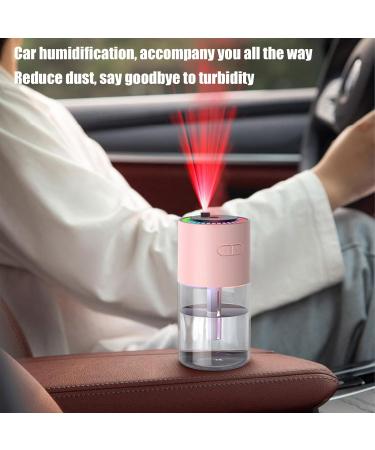 Portable Cool Mist Humidifiers | Desk Air Humidifier Personal Facial Mister - Rechargeable Cool Mist Humidifiers with Starry Projector Personal Desktop Humidifier for Bedroom Nightstand Pink - Buy Online on GoSupps.com