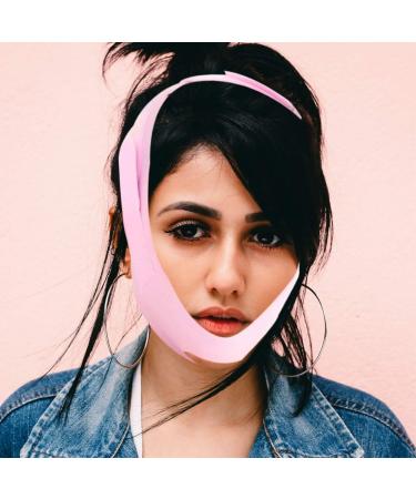 V Face Facial Slimming Strap Slimming Chin Strap Face Tape Facial Belt Anti Aging Face Shaper Band Face Lifting up Belt Chin Lift Strap Compact Tool Silica Gel - Buy Online on GoSupps.com