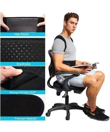 ZJchao Adjustable Back Support Brace - Posture Corrector Strap for Men & Women - Fix Slouching & Alleviate Back Pain - Buy Online on GoSupps.com