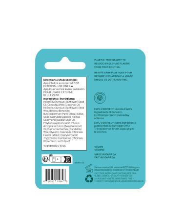 ATTITUDE Plastic-free Lip Balm, EWG Verified Plant- and Mineral-Based Ingredients, Vegan and Cruelty-free Personal Care Products, Unscented, 0.3 Oz (Pack of 2) - Buy Online on GoSupps.com