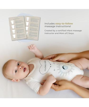 Massage Me! Baby Onesie Relief for Constipation Gas Colic & Better Sleep | Perfect Newborn & Infant Gift - Buy Online on GoSupps.com