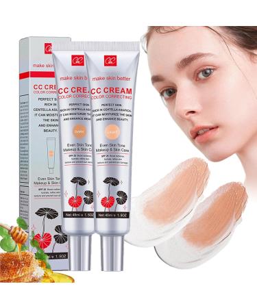 WJREGG Luminae CC Cream, Korean Color Changing CC Cream, Multi-Purpose Makeup Base, Long-Lasting Moisturizing Concealer for Face, Centella Asiatica Color Correcting CC Cream