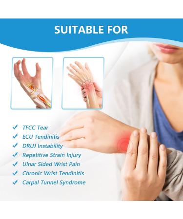Joingood Adjustable Wrist Brace for TFCC Tears & Tendonitis - Support for DRUJ Instability & Weight Bearing Strain - One Size Fits Most - Buy Online on GoSupps.com