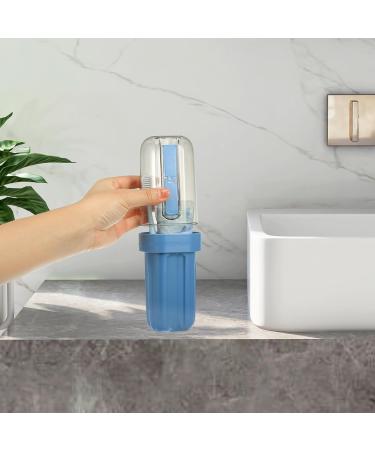 VOCOSTE Lightweight Travel Toothbrush Case - Durable Plastic Holder for Travel & Business Blue - 2.99 x 2.83 x 8.27 - Buy Online on GoSupps.com