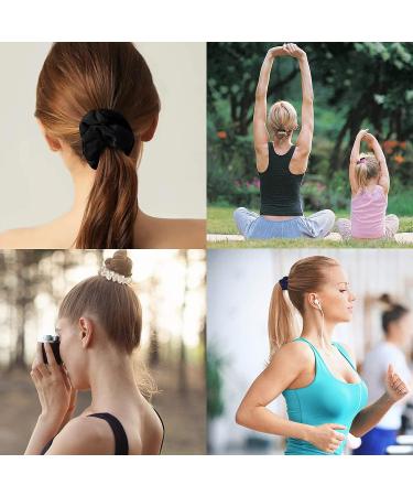 Satin Hair Scrunchies Set - 12PCS Elastic Hair Ties for Women and Girls in Mixed Colors - Buy Online on GoSupps.com