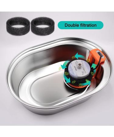 Cat Water Fountain Filters and Sponges - 4 Pack, 8 Pack, 12 Pack, 16 Pack for 67oz Stainless Steel Pet Fountain - Replacement Filters with Adjustable Water Flow - Buy Online on GoSupps.com