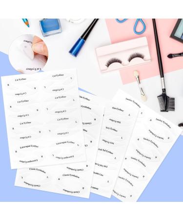 Eyeliner Stencils Stickers Eyeshadow Stencils Eyeliner Stencil Cards Eye Makeup Tool for Perfect Smokey Eyes or Winged Cat Eyes Tip Look Cat Winged Eyeliner Tape for Beginners Artist Supplies 3 Piece Set - Buy Online on GoSupps.com