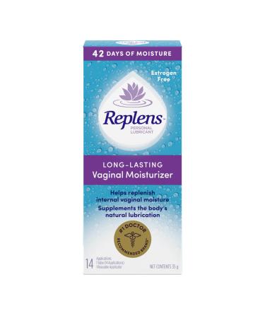 Replens Long-Lasting Vaginal Moisturizer and Lubricant 14 Applications 35-ml (Packaging may Vary) 35 ml (Pack of 1)