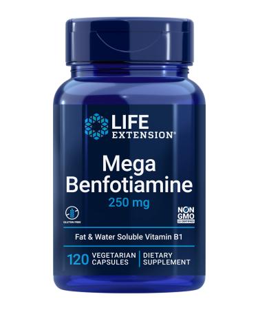 Life Extension Mega Benfotiamine 250 mg 120 Vegetarian Capsules