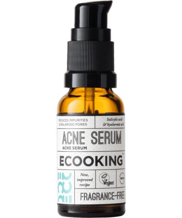Ecooking Acne Serum 20ml – Powerful Pore & Breakout Treatment with Salicylic Acid – Reduces Acne, Oily Skin & Large Pores – Fast Acting, Lightweight Formula